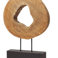 Ironwood  Natural Wooden Circular Object Small