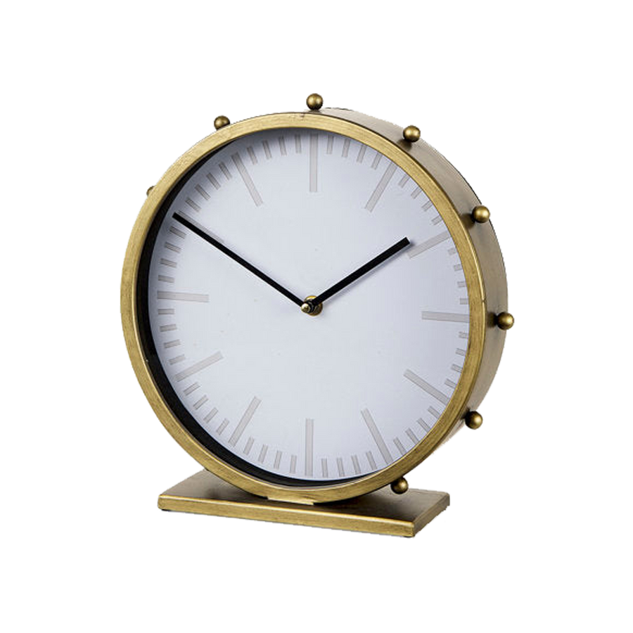 Gold table clock