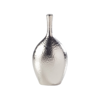 Silver ceramic vase Large