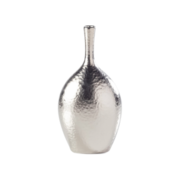 Silver ceramic vase Large