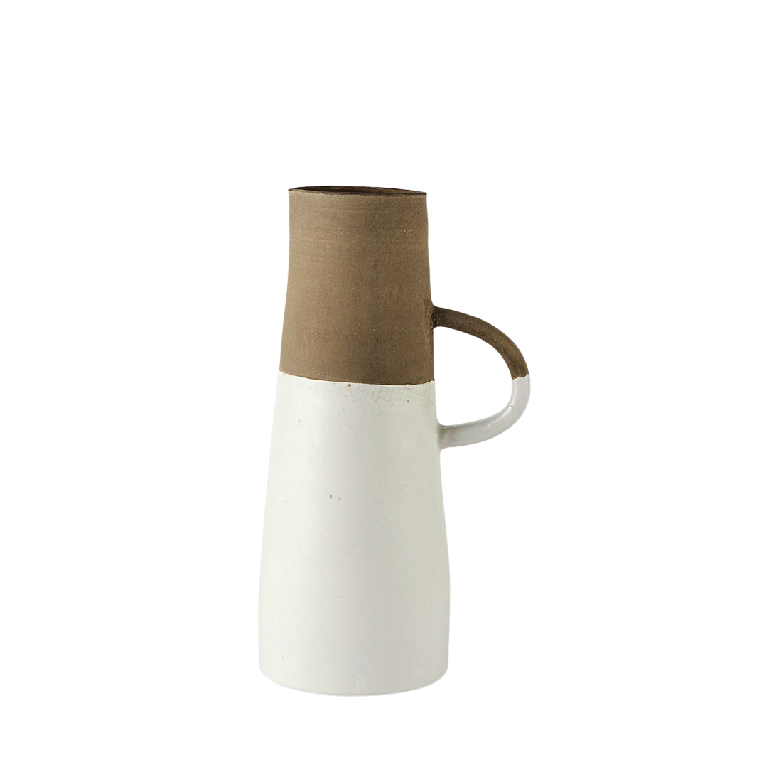 Two tone ceramic jug medium