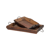 Wooden trays (set of 2)