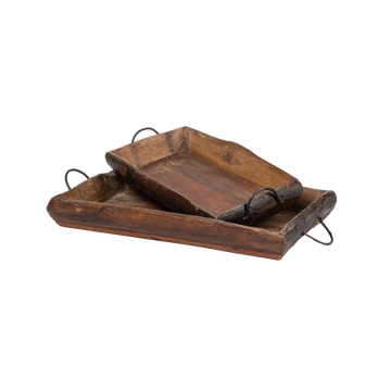 Wooden trays (set of 2)