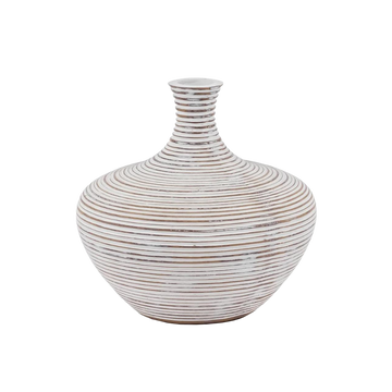 Ribbed Resin Vase Small